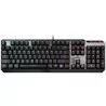 MSI VIGOR GK50 LOW PROFILE US Mechanical Gaming Keyboard, Kailh Low Profile White Clicky Switches, 6+N Key Rollover, MSI Mystic 