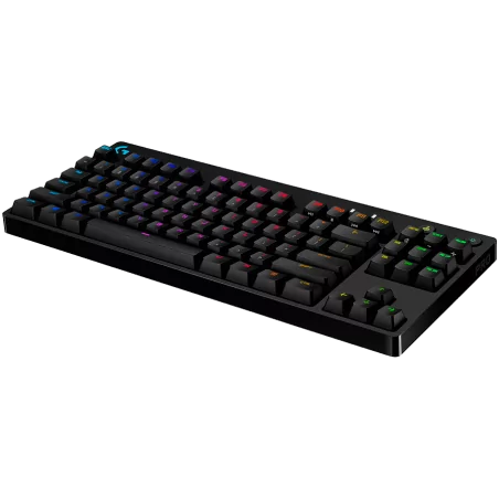 LOGITECH G PRO TKL Corded Mechanical Gaming Keyboard - BLACK - US INT'L - USB - CLICKY - 3