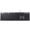 COUGAR VANTAR AX BLACK, Gaming Keyboard, Flat Caps With Scissor-Switch, CNC Unibody Aluminum Frame, 19-Key Rollover, Eight Backl