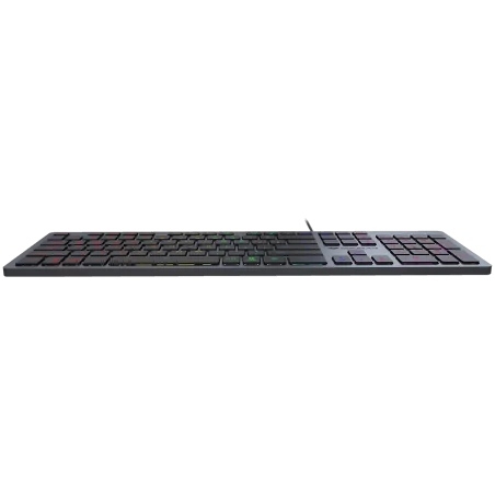 COUGAR VANTAR AX BLACK, Gaming Keyboard, Flat Caps With Scissor-Switch, CNC Unibody Aluminum Frame, 19-Key Rollover, Eight Backl