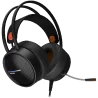 CANYON INTERCEPTOR GH-8A, Gaming headset 3.5mm jack plus USB connector for LED backlight, adjustable microphone and volume contr