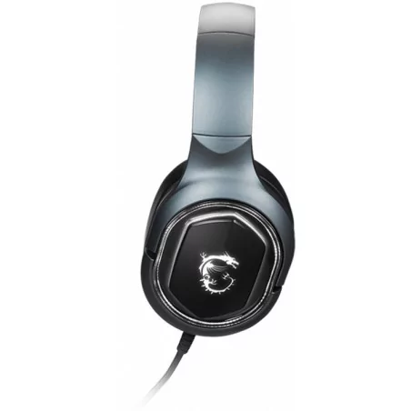 MSI IMMERSE GH50 Gaming Headset, 40mm Neodymium Drivers, Virtual 7.1 Surround Sound and Vibration System, Detachable Microphone,