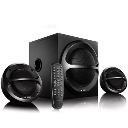 F&D A111X 2.1 Multimedia Speakers, 35W RMS (11Wx2+13W), 2x4'' Satellites + 4'' Subwoofer, BT 5.0/AUX/USB/FM/Remote Control/Woode