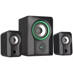 F&D F590X 2.1 Multimedia Speakers, 60W RMS, Full range speaker: 2x3"+ 5.25'' Subwoofer, BT 5.3/AUX/USB/Coaxial/LED Display/RGB m