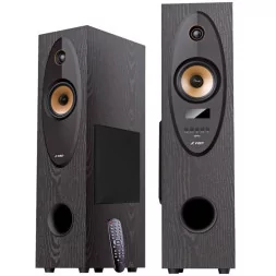 F&D T-35X 2.0 Floorstanding Speakers, 80W RMS (40Wx2), 1'' Tweeter + 4'' Speaker + 8'' Subwoofer for each channel, BT 5.0/AUX/Op