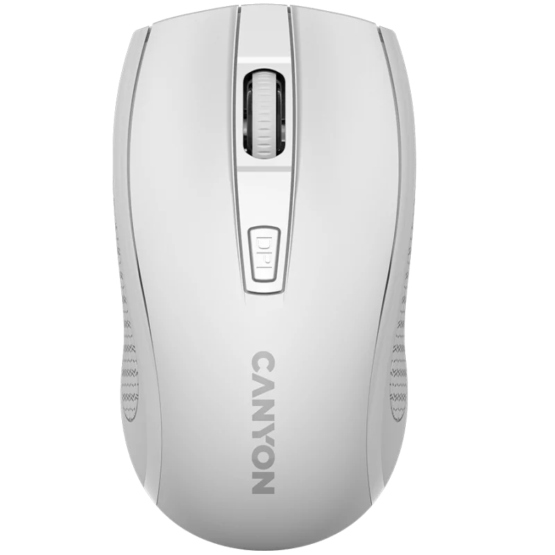 CANYON MW-7, 2.4Ghz wireless mouse, 6 buttons, DPI 800/1200/1600, with 1 AA battery ,size 110*60*37mm,58g,white - 1 CANYON MW-7, 2.4Ghz wireless mouse, 6 buttons, DPI 800/1200/1600, with 1 AA battery ,size 110*60*37mm,58g,white - 1