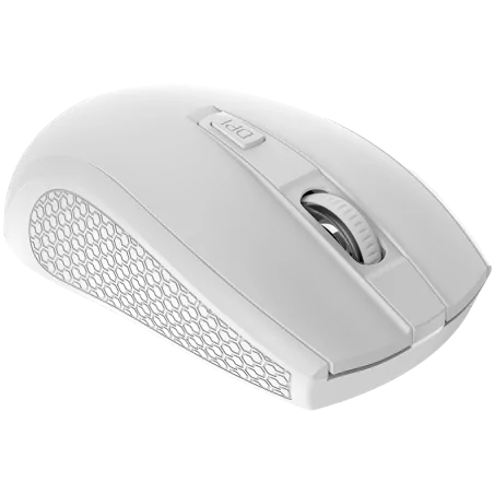 CANYON MW-7, 2.4Ghz wireless mouse, 6 buttons, DPI 800/1200/1600, with 1 AA battery ,size 110*60*37mm,58g,white - 3