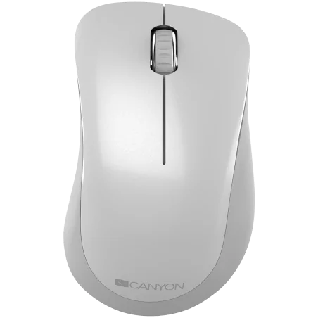 CANYON MW-11, 2.4 GHz Wireless mouse ,with 3 buttons, DPI 1200, Battery:AAA*2pcs ,pearl white grey67*109*38mm 0.063kg - 1