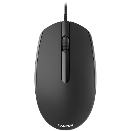 CANYON M-10, Canyon Wired optical mouse with 3 buttons, DPI 1000, with 1.5M USB cable, black, 65*115*40mm, 0.1kg - 4