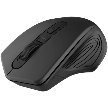 CANYON MW-15, 2.4GHz Wireless Optical Mouse with 4 buttons, DPI 800/1200/1600, Black, 115*77*38mm, 0.064kg - 2