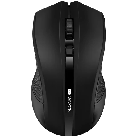 CANYON MW-5 2.4GHz wireless Optical Mouse with 4 buttons, DPI 800/1200/1600, Black, 122*69*40mm, 0.067kg - 1