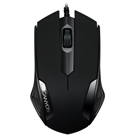 CANYON Optical wired mice, 3 buttons, DPI 1000, Black - 1