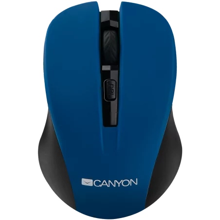 CANYON MW-1 2.4GHz wireless optical mouse with 4 buttons, DPI 800/1200/1600, Blue, 103.5*69.5*35mm, 0.06kg - 1