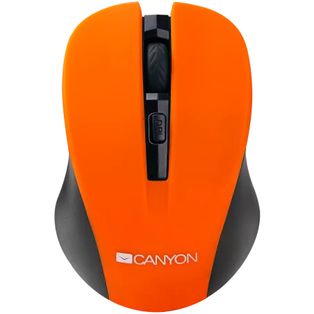 CANYON MW-1 2.4GHz wireless optical mouse with 4 buttons, DPI 800/1200/1600, Orange, 103.5*69.5*35mm, 0.06kg - 1