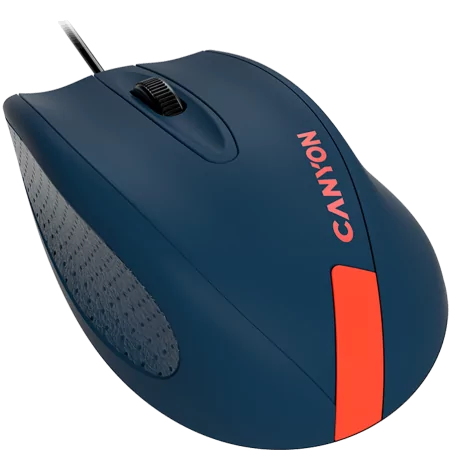 CANYON M-11, Wired Optical Mouse with 3 keys, DPI 1000 With 1.5M USB cable,Blue-Red,size 68*110*38mm,weight:0.072kg - 2