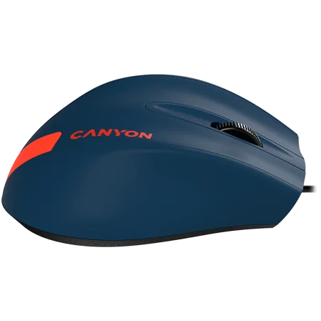 CANYON M-11, Wired Optical Mouse with 3 keys, DPI 1000 With 1.5M USB cable,Blue-Red,size 68*110*38mm,weight:0.072kg - 4