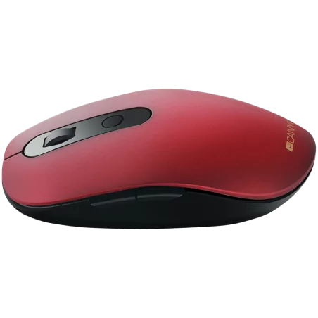 CANYON MW-9 2 in 1 Wireless optical mouse with 6 buttons, DPI 800/1000/1200/1500, 2 mode(BT/ 2.4GHz), Battery AA*1pcs, Red, sile
