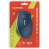 CANYON MW-21, 2.4 GHz Wireless mouse ,with 7 buttons, DPI 800/1200/1600, Battery: AAA*2pcs,Blue,72*117*41mm, 0.075kg - 4