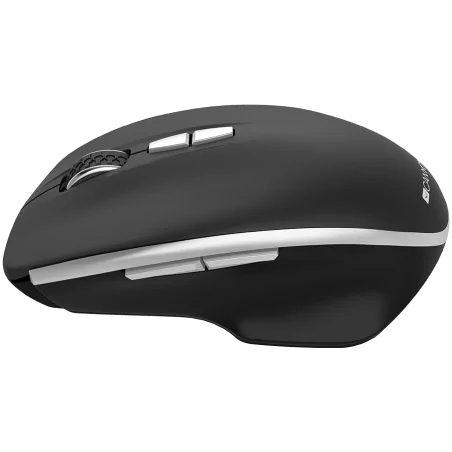 Canyon 2.4 GHz Wireless mouse ,with 7 buttons, DPI 800/1200/1600, Battery: AAA*2pcs,Black,72*117*41mm, 0.075kg - 2