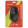 Canyon 2.4 GHz Wireless mouse ,with 7 buttons, DPI 800/1200/1600, Battery: AAA*2pcs,Black,72*117*41mm, 0.075kg - 4