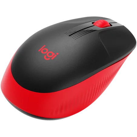 LOGITECH M190 Full-size wireless mouse - RED - 2.4GHZ - EMEA - M190 - 3