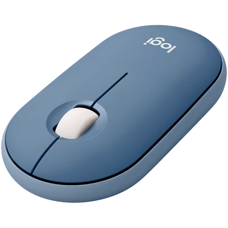 LOGITECH Pebble M350 Wireless Mouse - BLUEBERRY - 2.4GHZ/BT - EMEA - CLOSED BOX - 2