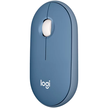 LOGITECH Pebble M350 Wireless Mouse - BLUEBERRY - 2.4GHZ/BT - EMEA - CLOSED BOX - 3