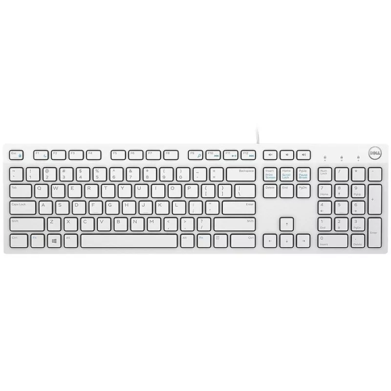 Dell Multimedia Keyboard-KB216 - US International (QWERTY) - White - 1