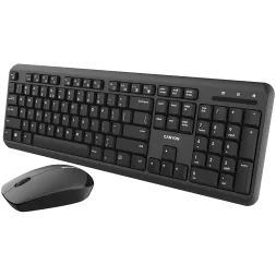 CANYON SET-W20, Wireless combo set,Wireless keyboard with Silent switches,105 keys,BG layout,optical 3D Wireless mice 100DPI bla