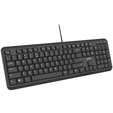 wired keyboard with Silent switches ,105 keys,black, 1.8 Meters cable length,Size 442*142*17.5mm,460g,BG layout - 3
