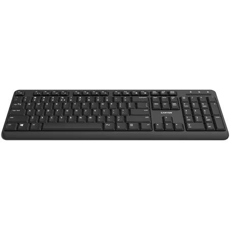 Wireless keyboard with Silent switches ,105 keys,black,Size 442*142*17.5mm,460g,BG layout - 3