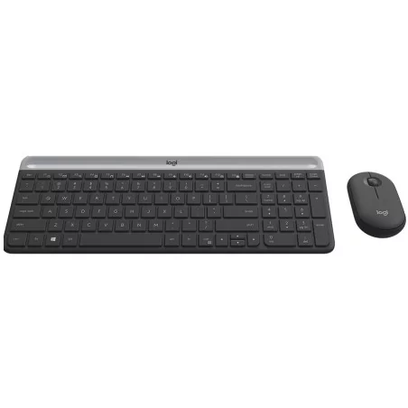 LOGITECH Slim Wireless Keyboard and Mouse Combo MK470 - GRAPHITE - 1