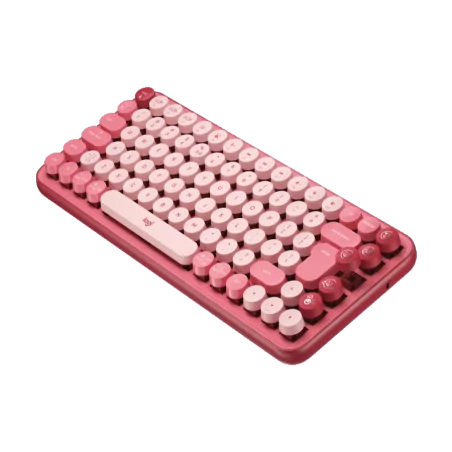 LOGITECH POP Keys Bluetooth Mechanical Keyboard - HEARTBREAKER ROSE - US INT'L - 2