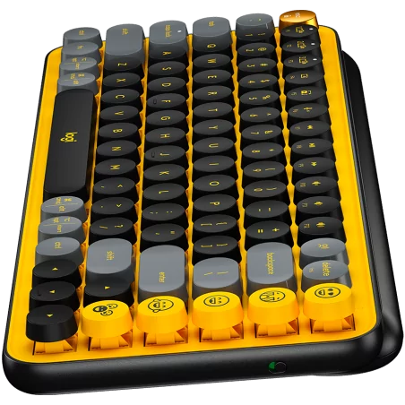 LOGITECH POP Keys Bluetooth Mechanical Keyboard - BLAST YELLOW - US INT'L - 5