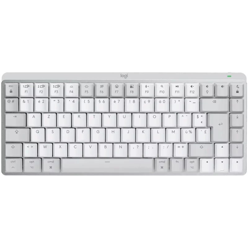LOGITECH MX Mechanical Mini for Mac Minimalist Wireless Illuminated Keyboard - PALE GREY - US INT'L - 2.4GHZ/BT - EMEA - TACTIL