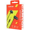 CANYON Stereo earphones with microphone, 1.2M, green - 3