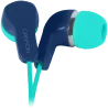 CANYON Stereo Earphones with inline microphone, Green+Blue - 1