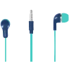 CANYON Stereo Earphones with inline microphone, Green+Blue - 2