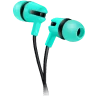 CANYON SEP-4 Stereo earphone with microphone, 1.2m flat cable, Green, 22*12*12mm, 0.013kg - 1