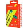 CANYON SEP-4 Stereo earphone with microphone, 1.2m flat cable, Green, 22*12*12mm, 0.013kg - 2