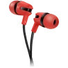 CANYON SEP-4 Stereo earphone with microphone, 1.2m flat cable, Red, 22*12*12mm, 0.013kg - 1