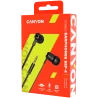 CANYON SEP-4 Stereo earphone with microphone, 1.2m flat cable, Black, 22*12*12mm, 0.013kg - 3