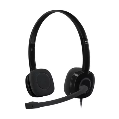 LOGITECH H151 Corded Stereo Headset - BLACK - 3.5 MM - 1
