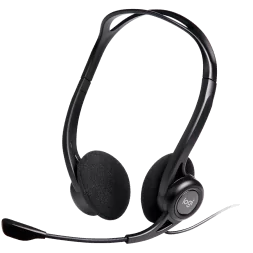LOGITECH PC960 Corded Stereo Headset BLACK - USB