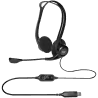 LOGITECH PC960 Corded Stereo Headset BLACK - USB - 3