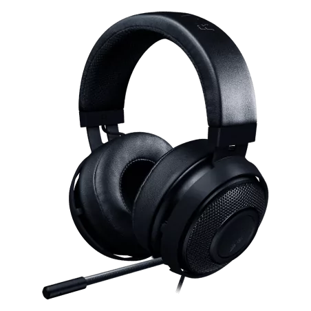 Razer Kraken Pro V2 BLACK - Analog Gaming Headset,50 mm audio drivers ,Unibody aluminum frame ,Fully-retractable microphone with