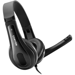 CANYON PC headset CHSU-1 PC Mic USB 2m Black