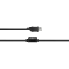 CANYON CHSU-1 basic PC headset with microphone, USB plug, leather pads, Flat cable length 2.0m, 160*60*160mm, 0.13kg, Black - 4