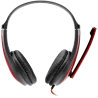 CANYON HSC-1 basic PC headset with microphone, combined 3.5mm plug, leather pads, Flat cable length 2.0m, 160*60*160mm, 0.13kg, 