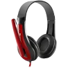CANYON HSC-1 basic PC headset with microphone, combined 3.5mm plug, leather pads, Flat cable length 2.0m, 160*60*160mm, 0.13kg, 